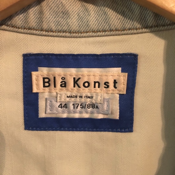 ACNE STUDIOS UNISEX DENIM JEAN JACKET LT WASH ITALY SZ 44 WESTERN CORE - Picture 4 of 11